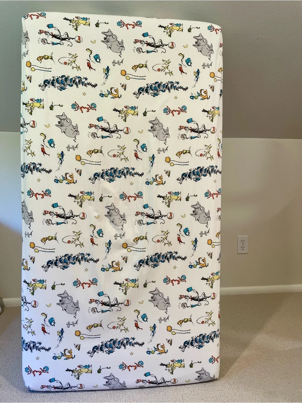 Pottery Barn Kids: Dr. Seuss Organic Cotton Fitted-Crib Sheet